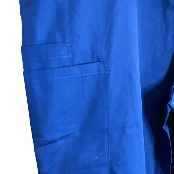 NWT Cherokee Scrub Pants Unisex Fit SMALL Navy Blue Pull On Drawstring Medical - Picture 4 of 9